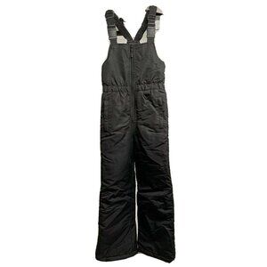 Athletech Youth Kids Black Ski Snow Bib Overall XS